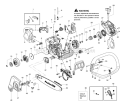 Housing Diagram and Parts List for PP3516AVX  Poulan Chainsaw