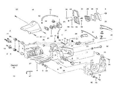 Part Location Diagram of 503553901 Poulan Air Filter Nylon Mesh