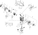 Page B Diagram and Parts List for PP3816 Type 2 Poulan Chainsaw