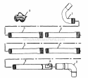 Gutter Attachment Kit Diagram and Parts List for PP420  Poulan Leaf Blower / Vacuum
