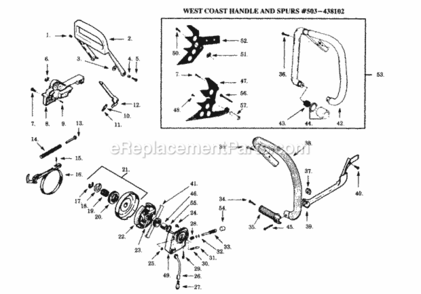 Part Location Diagram of 503764501 Poulan Spacer