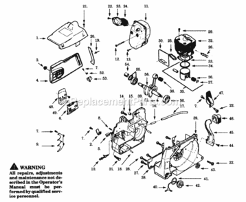 Part Location Diagram of 503766901 Poulan Model 505