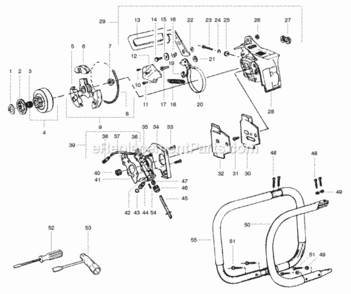 Part Location Diagram of 507433036 Poulan Strut Nut