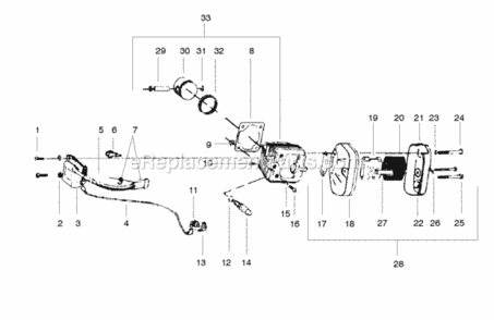 Part Location Diagram of 507431686 Poulan Lockwasher