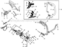 Handlebar Diagram and Parts List for PP475  Poulan Chainsaw