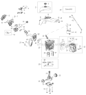 Engine Diagram and Parts List for PP5020AV  Poulan Chainsaw