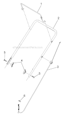 Handle Diagram and Parts List for PP521ES 96188000600 - 2011-06 Poulan Snow Blower