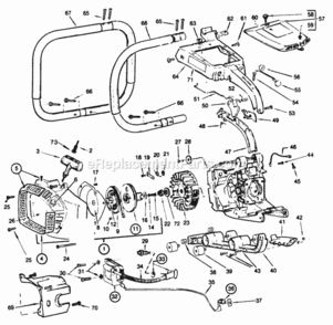 Part Location Diagram of 507475583 Poulan Blower Cover Screen