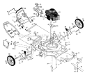 Page A Diagram and Parts List for PP722L  Poulan Lawn Mower