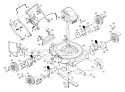 Page D Diagram and Parts List for PP722L  Poulan Lawn Mower