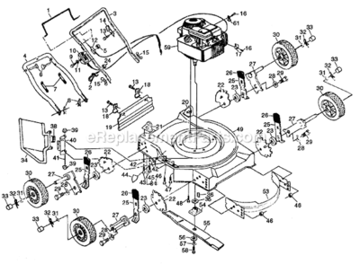 Part Location Diagram of 532851750 Husqvarna Discharge Guard Assembly