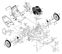 Page A Diagram and Parts List for PP722SLA  Poulan Lawn Mower