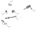 Handles 5 Diagram and Parts List for PP800EPS24  Poulan Snow Blower