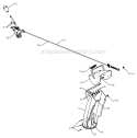 Page E Diagram and Parts List for PP800EPS24  Poulan Snow Blower