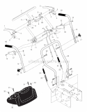 Handles Diagram and Parts List for PP8527ES  Poulan Snow Blower