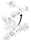 Auger HousingImpeller Assembly Diagram and Parts List for PP927ESC  Poulan Snow Blower