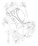 Control PanelDischarge Chute Diagram and Parts List for PP927ESC  Poulan Snow Blower