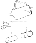 Page C Diagram and Parts List for PPB2000LE Type4 Poulan Leaf Blower / Vacuum