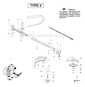 Part Location Diagram of 530059672 Husqvarna Decal-Shaft Warning