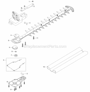 Page A Diagram and Parts List for PPB6000H  Poulan Pole Saw