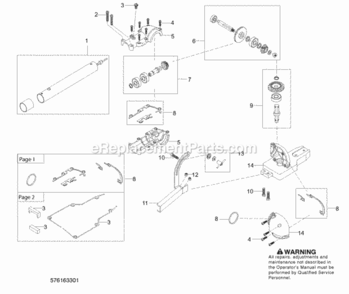 Page B Diagram and Parts List for PPB6000H  Poulan Pole Saw