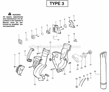 Part Location Diagram of 530163805 Poulan Operator Manual