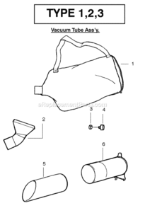Page F Diagram and Parts List for PPBVM200 Type 3 Poulan Leaf Blower / Vacuum