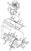 Part Location Diagram of 532125435 Husqvarna Shield Tine