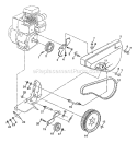 Part Location Diagram of 674A30 Husqvarna Idler Arm Assembly