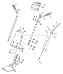 Page C Diagram and Parts List for PPFT35  Poulan Tiller