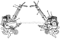 Page B Diagram and Parts List for PPFT3B  Poulan Tiller