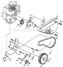 Page A Diagram and Parts List for PPFT3C  Poulan Tiller