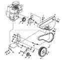 Part Location Diagram of 122955X Husqvarna Bracket Assembly, Guard, Belt