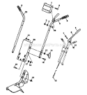 Part Location Diagram of 154127 Husqvarna Handle, L.H.