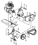 Part Location Diagram of 532002607 Poulan Sheave, Transmission