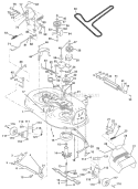 Part Location Diagram of 132273 Husqvarna Bracket Asm. Noseroller Rh