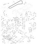 Drive Diagram and Parts List for PPR1742STC 2000 Poulan Lawn Tractor