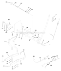 Mower Lift Diagram and Parts List for PPR1742STC 2000 Poulan Lawn Tractor