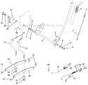 Mower Lift Diagram and Parts List for PPR20H42STC  Poulan Lawn Tractor