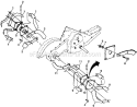Part Location Diagram of 132727 Poulan Assembly, Hub and Plate, L.H.
