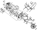 Part Location Diagram of 131558 Husqvarna Bracket, Guard Belt
