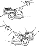 Page A Diagram and Parts List for PPRT5KA  Poulan Tiller