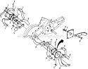 Page E Diagram and Parts List for PPRT5KA  Poulan Tiller