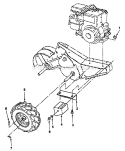 Part Location Diagram of 102332X Poulan Bracket, Reinforcment