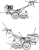 Page A Diagram and Parts List for PPRT8J  Poulan Tiller