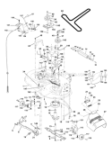 Part Location Diagram of 169672 Poulan Spacer Clutch Cable