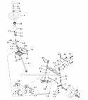 Steering Assembly Diagram and Parts List for PR1842STA  Poulan Lawn Tractor