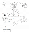 Engine Diagram and Parts List for PR1842STA  Poulan Lawn Tractor
