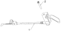 Control Panel Discharge Chute Diagram and Parts List for PR18530ES 96198004904 - 2012-08 Poulan Snow Blower