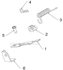 Handle Controls Diagram and Parts List for PR18530ES 96198004904 - 2012-08 Poulan Snow Blower